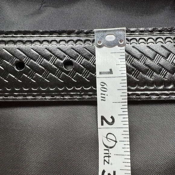 NWT C.E. Schmidt Workwear Black Leather Belt Mens Sz 38 - Picture 5 of 6